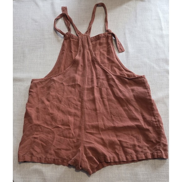 Aerie Rustic Orange Y2k Short Romper Size XXL Adjustable Straps And Loose Fit - Picture 2 of 5